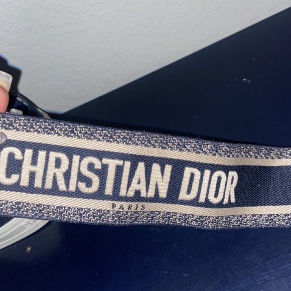CHRISTIAN DIOR Canvas Embroidered Belt - Picture 2 of 9